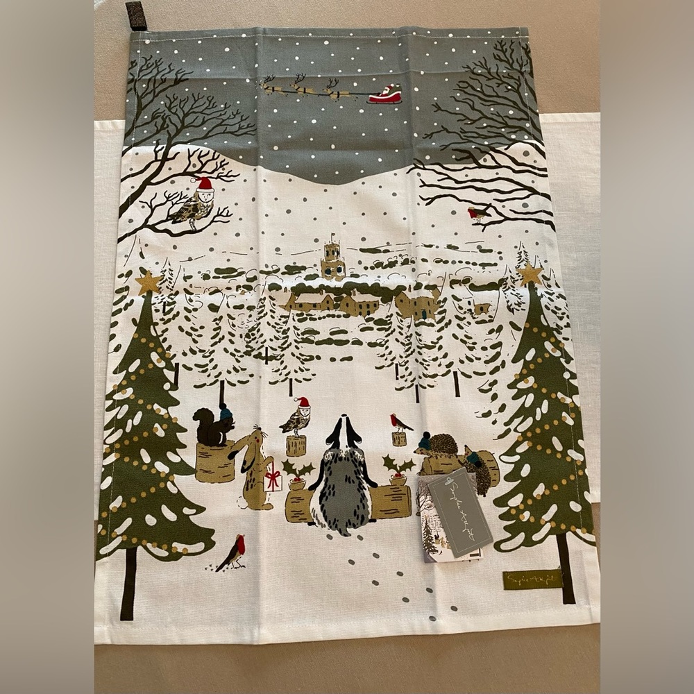 NWTs. (2) Festive Forest “Let It Snow” Mugs and (1) Kitchen / Tea towel. - Picture 11 of 16